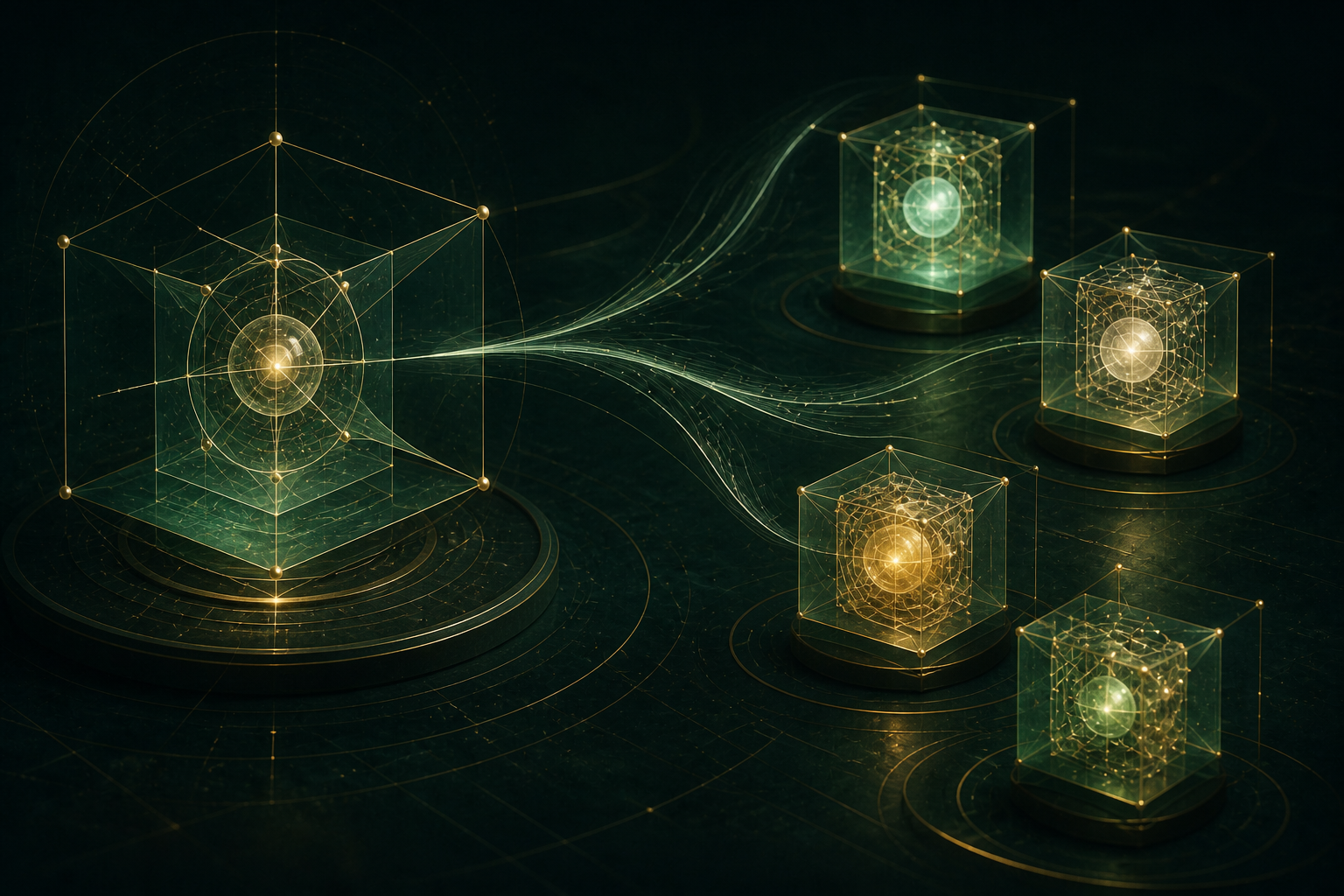 Abstract class scaffold producing several object instances with distinct encapsulated internal states.