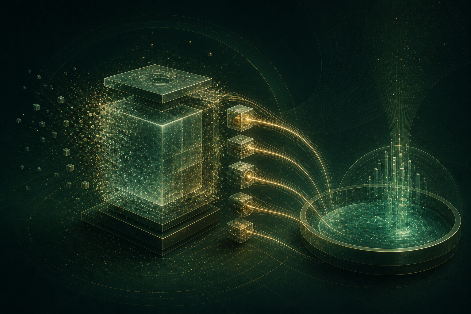 Abstract object completing its lifetime and releasing resources in an orderly flow to a reusable pool.